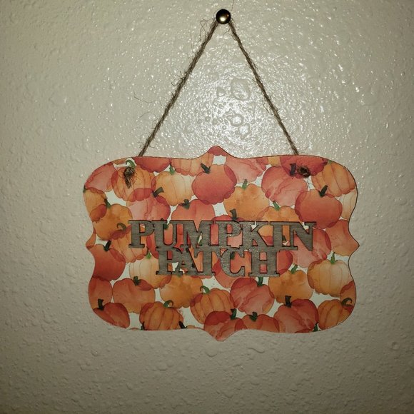 Hand Crafted Other - 8" x 6" Pumpkin Patch Plaque